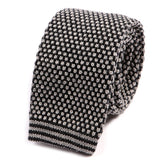 Fiji Grey Knit Wool Tie - Tie Doctor